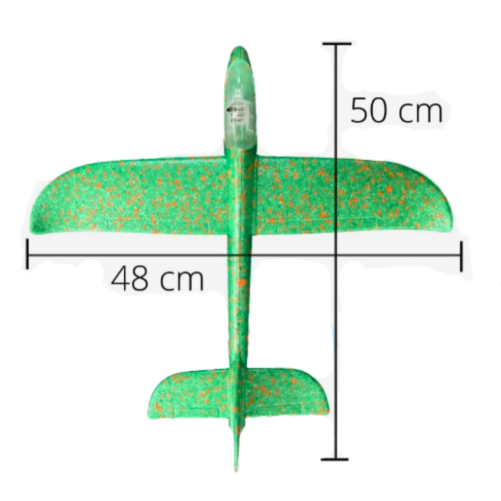 Avión planeador EPO EPP de 50 cm lanzado a mano con luces. - Imagen 5