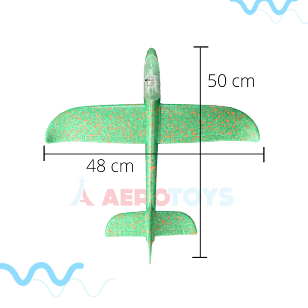 Avión planeador EPO EPP de 50 cm lanzado a mano con luces. - Imagen 2