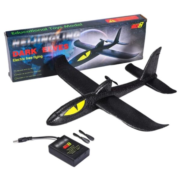 Avión planeador lanzamiento a mano eléctrico recargable.