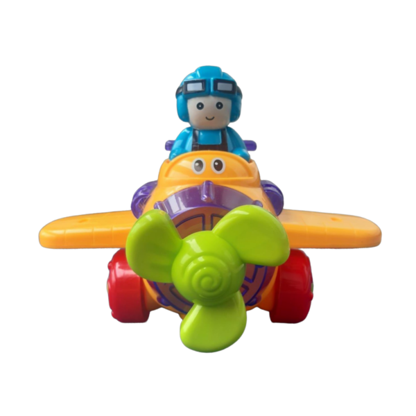Avión Musical con Luces Hélice giratoria Función Bump & Go