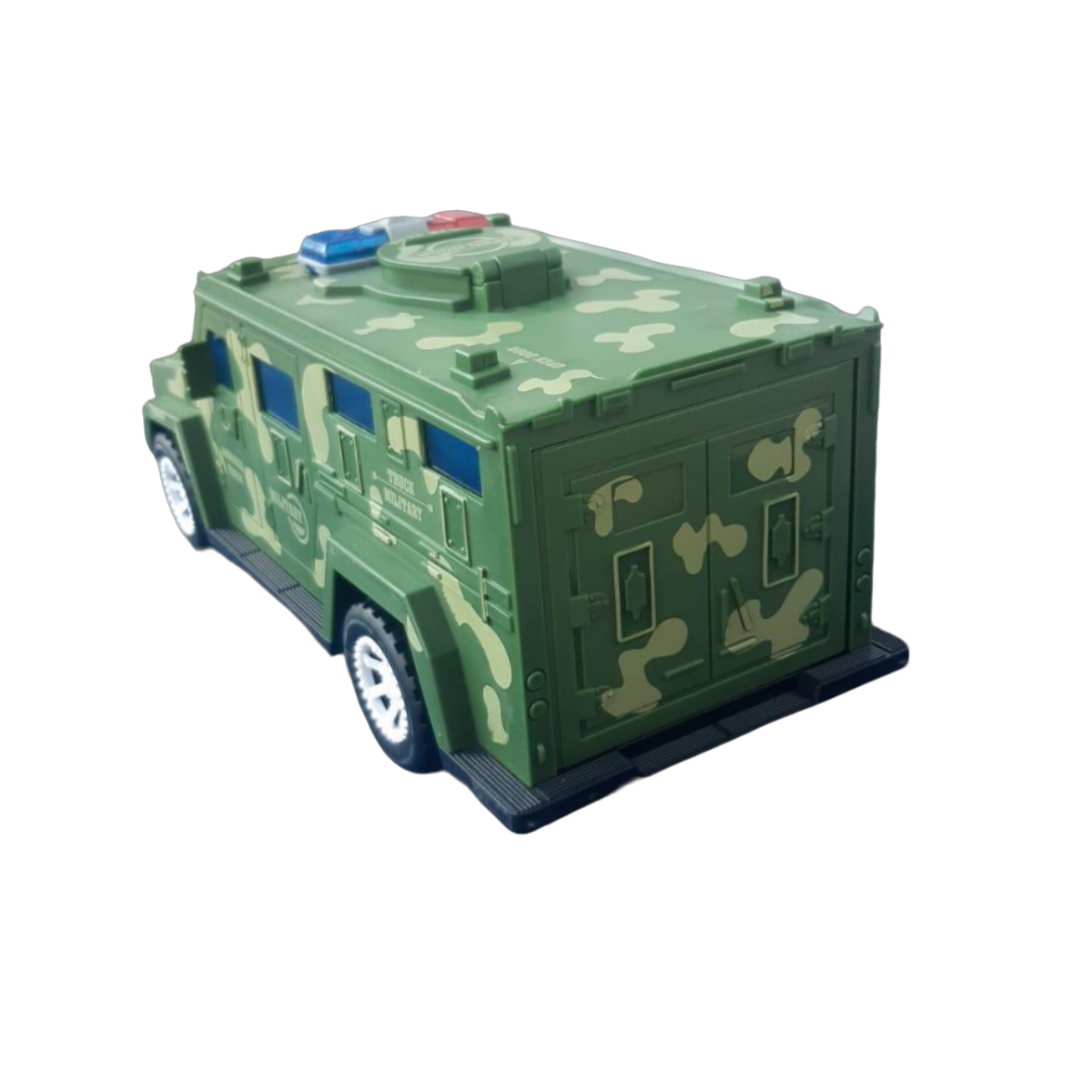 Camión Alcancía Militar con Luces y Música Bump & Go - Imagen 5