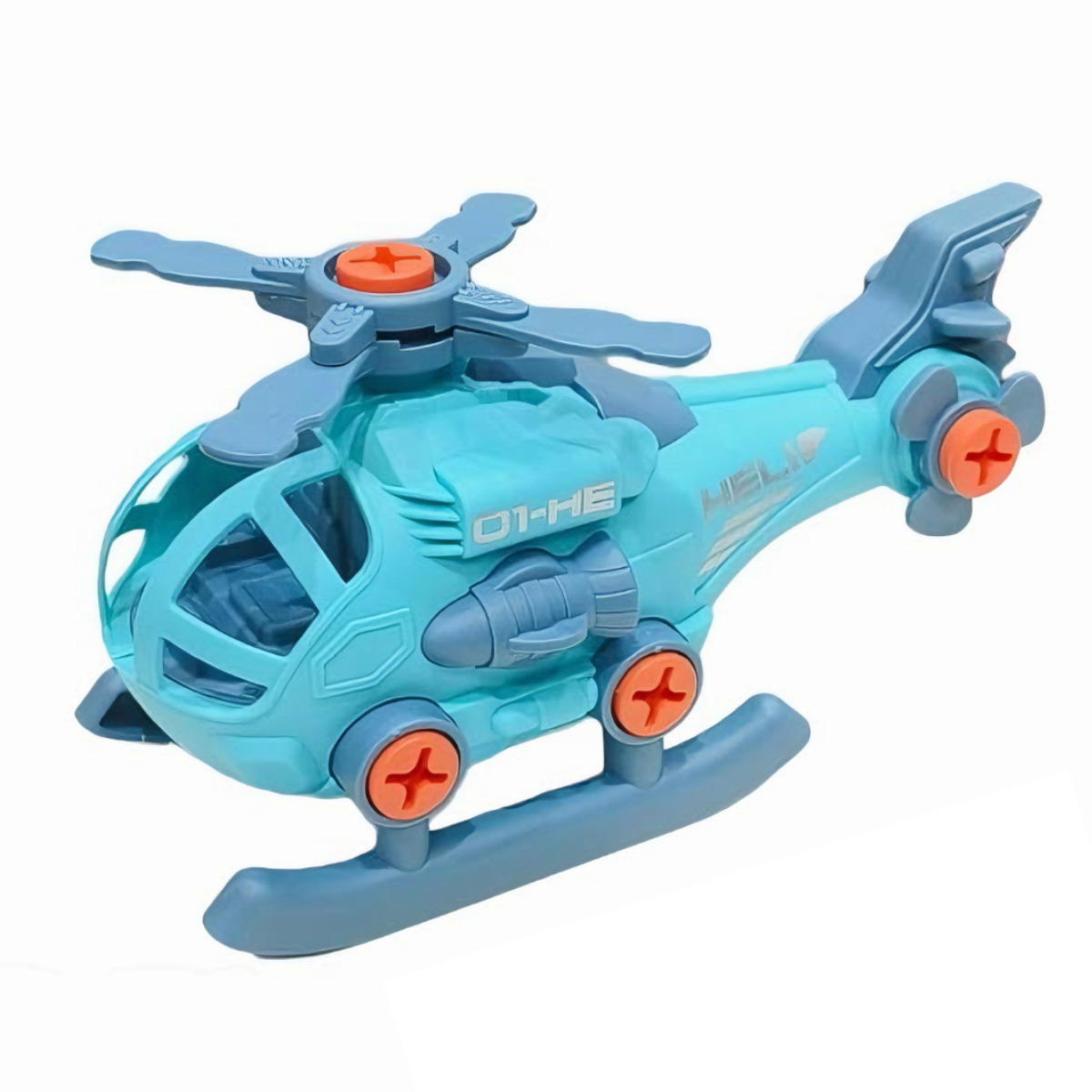 Set Vehículos Desarmables Helicóptero Moto Avión - Imagen 5