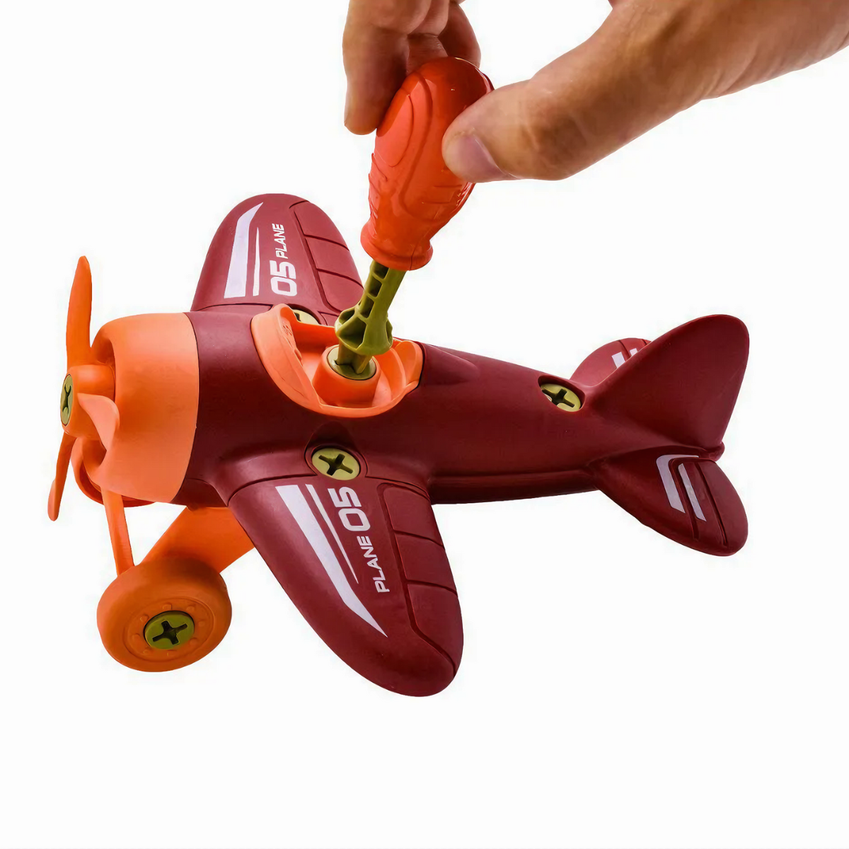 Set Vehículos Desarmables Helicóptero Moto Avión - Imagen 4