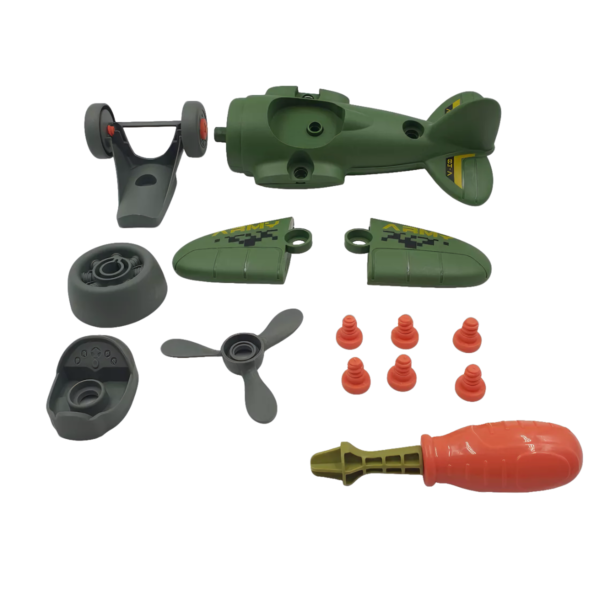 Set Vehículos Desarmables Militar Moto Avión Helicóptero - Imagen 7