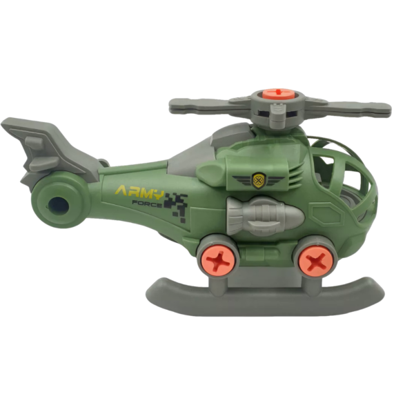 Set Vehículos Desarmables Militar Moto Avión Helicóptero - Imagen 5