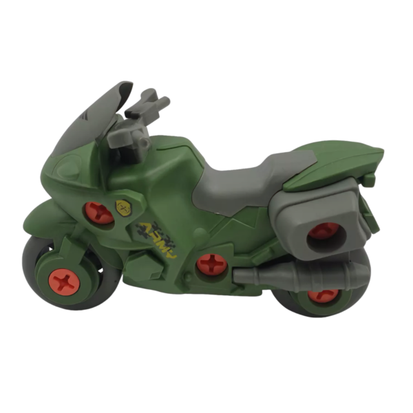 Set Vehículos Desarmables Militar Moto Avión Helicóptero - Imagen 4