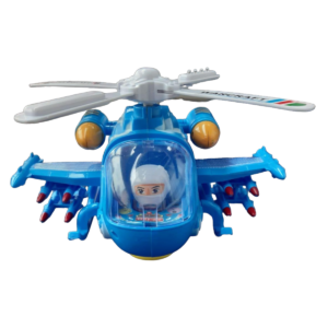 Helicóptero con Luz y Sonido Hélice Giratoria Bump & Go con Piloto