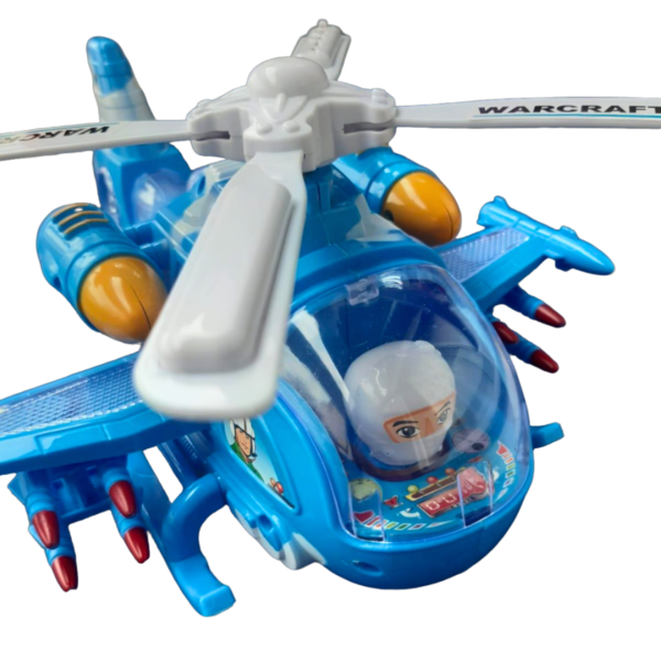 Helicóptero con Luz y Sonido Hélice Giratoria Bump & Go con Piloto - Imagen 2