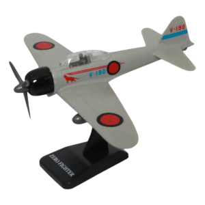 Avión a Escala New Ray 1:48 WWII Zero Fighter V-190 con Base Plástica (Japón)