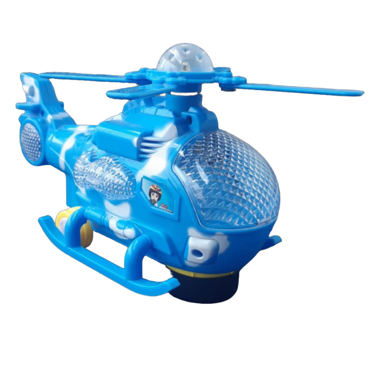 Helicóptero con Luces y Sonido Rotación 360 Hélice Giratoria - Imagen 4