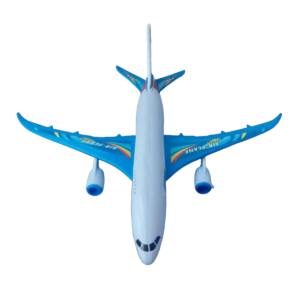 Avión Plástico 32 x 32 cm a cuerda blanco