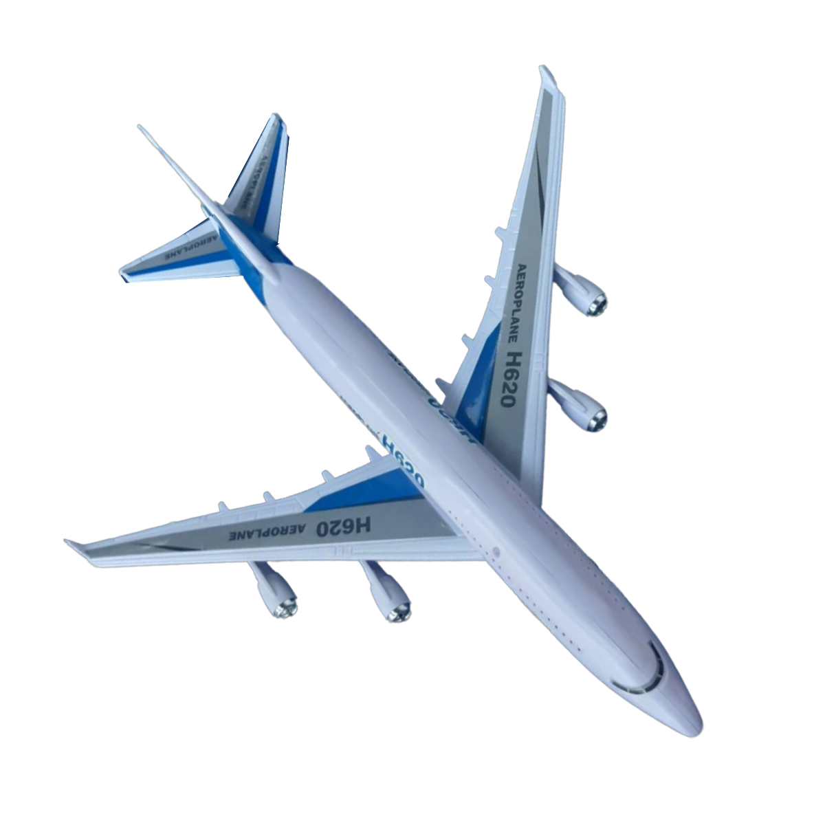 Avión Plástico 40 cm para armar con ruedas