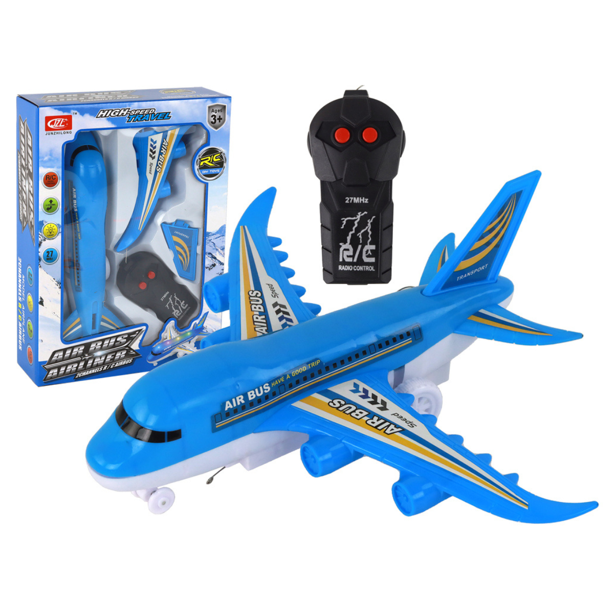 Avión a control remoto con luces