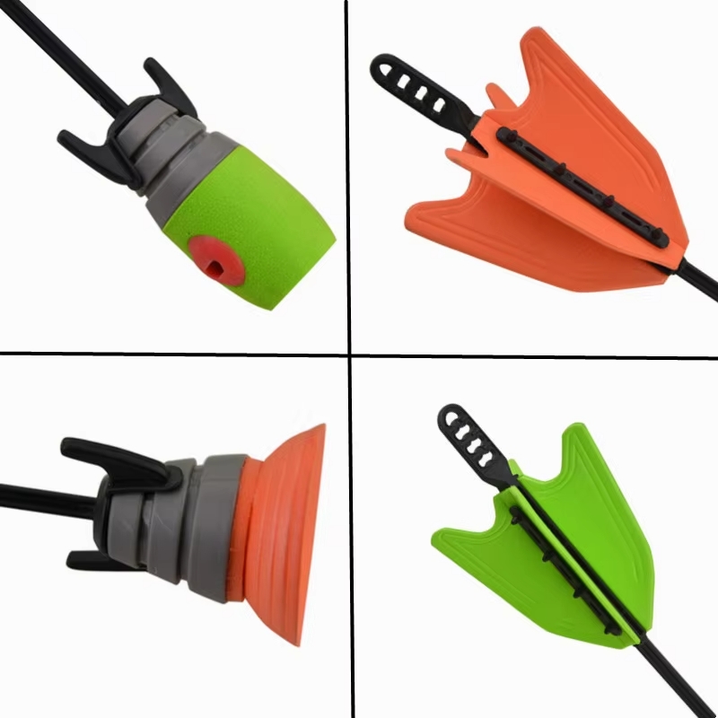 Set x3 flechas gomaespuma con silbato y flecha succión - Naranja - Imagen 4