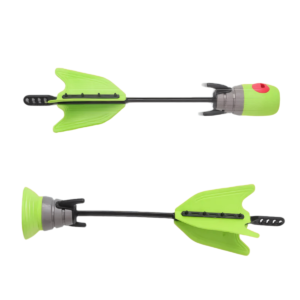 Set x3 flechas gomaespuma con silbato y flecha succión - Verde