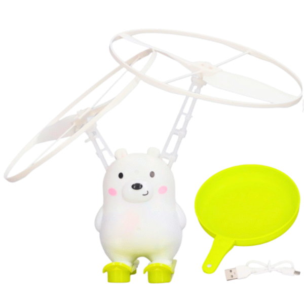 Drone Lanza Burbujas con Sensor de Movimiento, recargable, Luz LED, Oso/Perro - Imagen 2