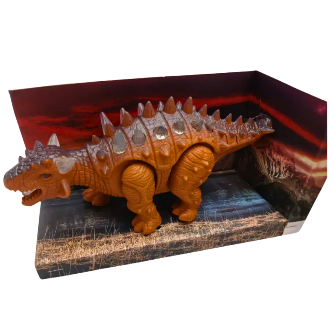 Ankylosaurus Dino World – Dinosaurio interactivo que Camina, Ruge y Brilla con Luces - Imagen 2
