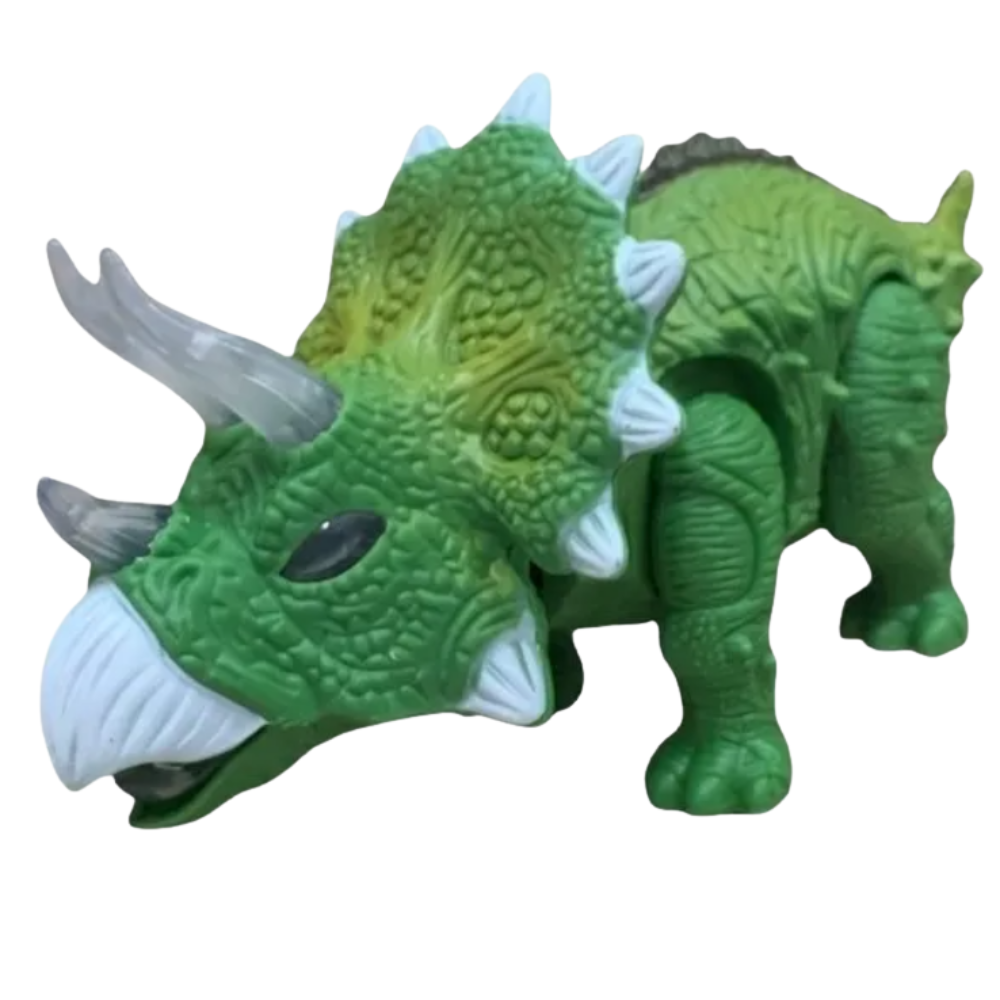Triceratops Dino World – Dinosaurio Interactivo que Camina, Ruge y Brilla con Luces - Imagen 4