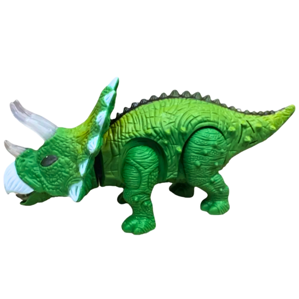Triceratops Dino World – Dinosaurio Interactivo que Camina, Ruge y Brilla con Luces - Imagen 5