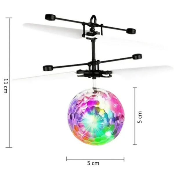 Pelota Voladora Inteligente – Flying Ball con Hélices, LED y Sensor de Movimiento - Imagen 4